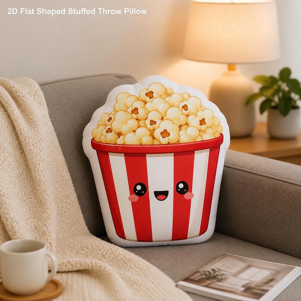 Home Cinema Food - Cojín de Peluche con Forma de