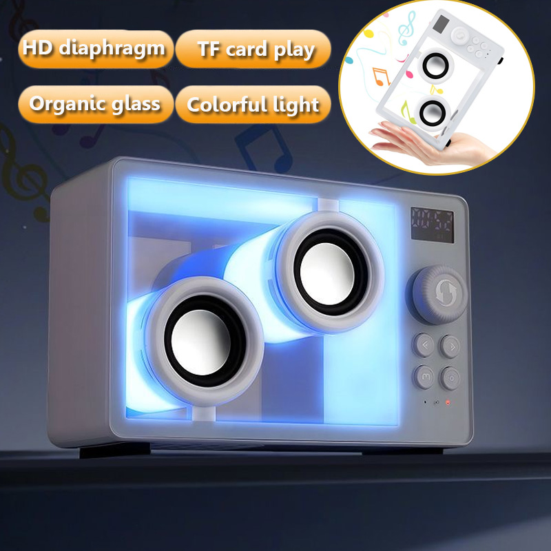 Home Cinema Bluetooth 5.1 - Mini Altavoz Bluetooth transparente, barra de