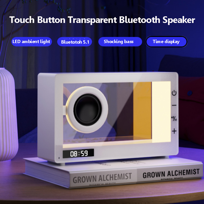 Home Cinema Bluetooth 5.1 - Altavoz Bluetooth transparente Vintage, barra de