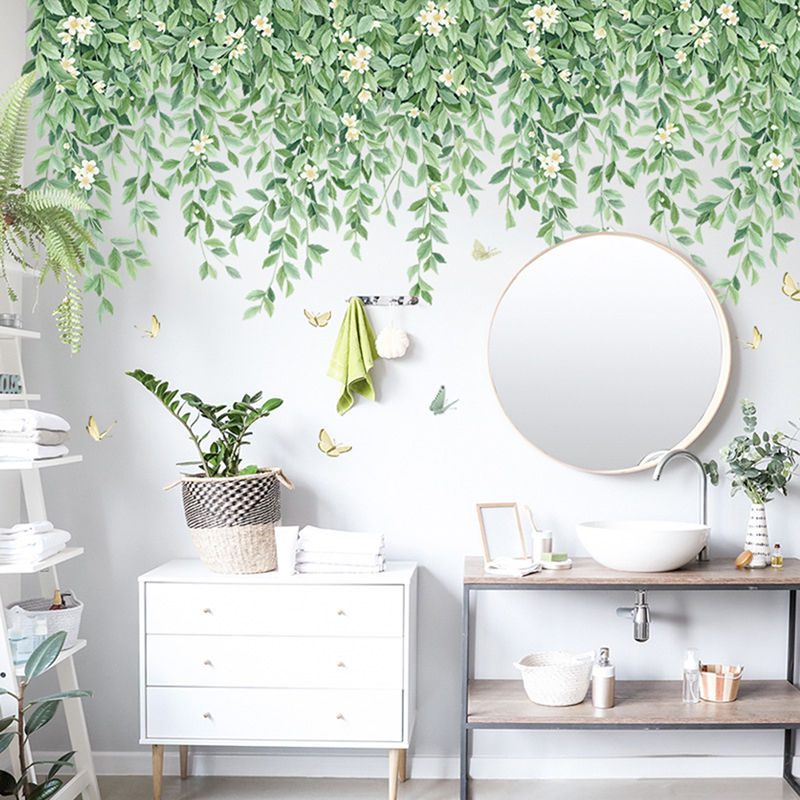 Home Cinema Wallpaper - Pegatinas de pared de plantas frescas