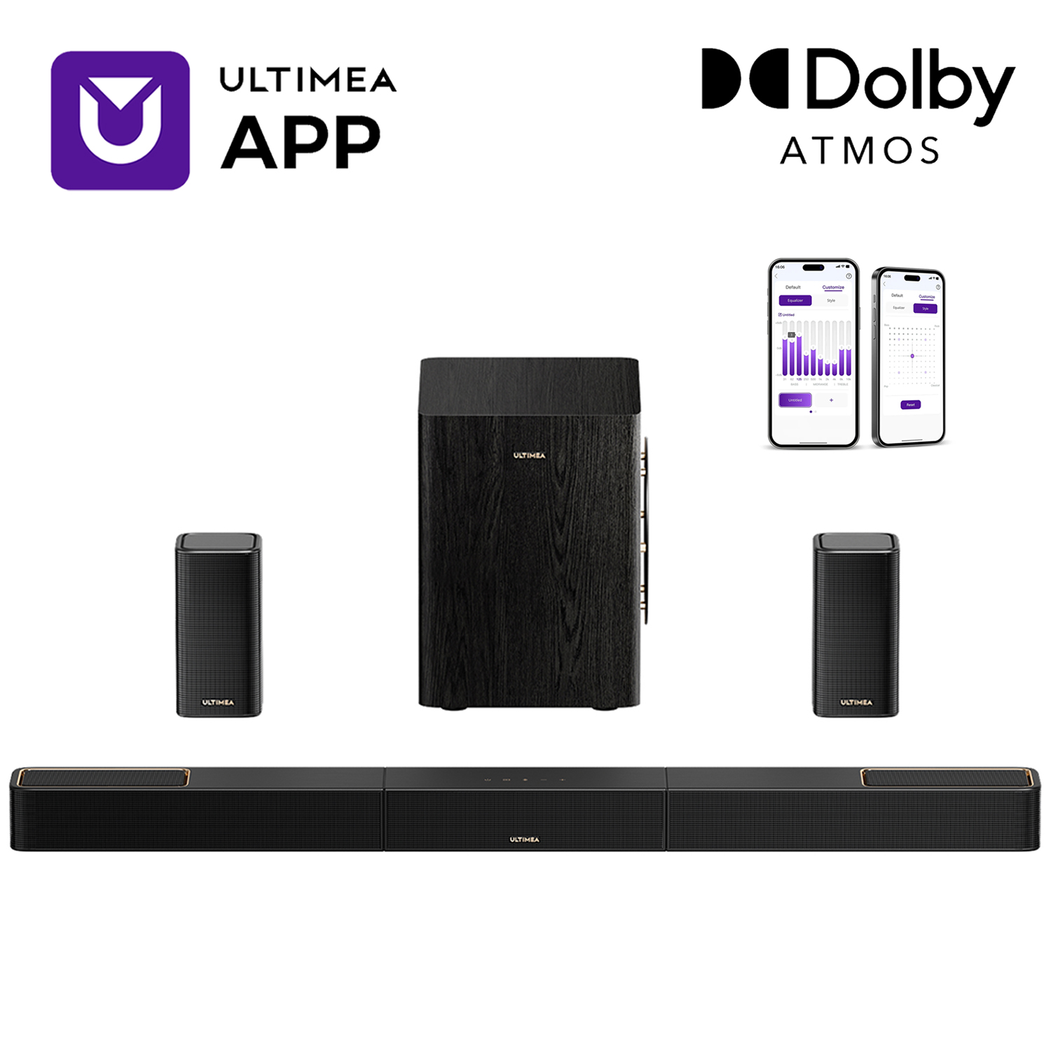 Home Cinema Ultimea - Sistema de Sonido Envolvente ULTIMEA 5.1.2,