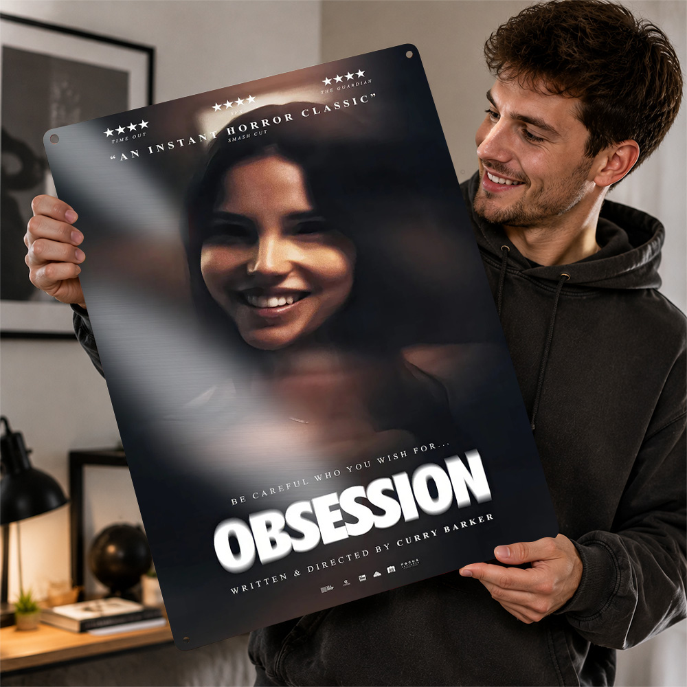 Home Cinema Movies - Póster Metálico de la Película Obsession,