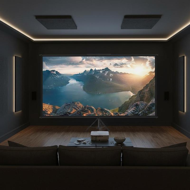 Home Cinema Gaming - Pantalla de proyección portátil de 110