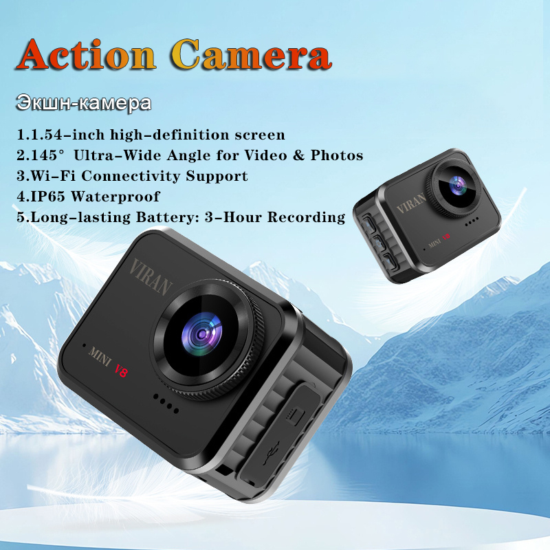 Home Cinema Outdoor - Mini Cámara de Acción 4K Ultra