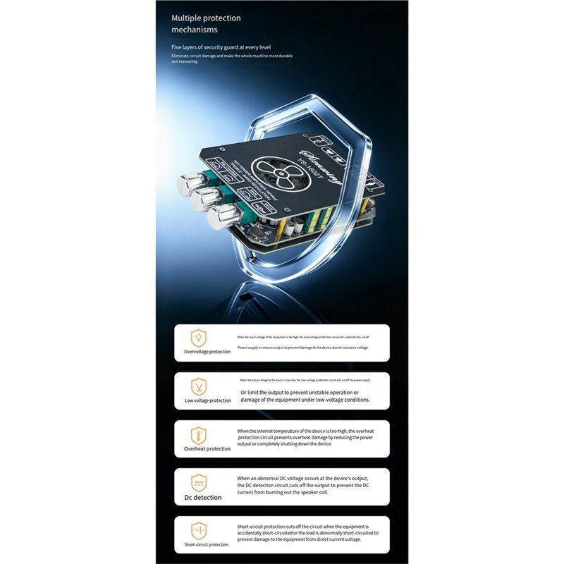 YS-1602T Placa Amplificadora B - Home Cinema Bluetooth 5.1 reseña y precio