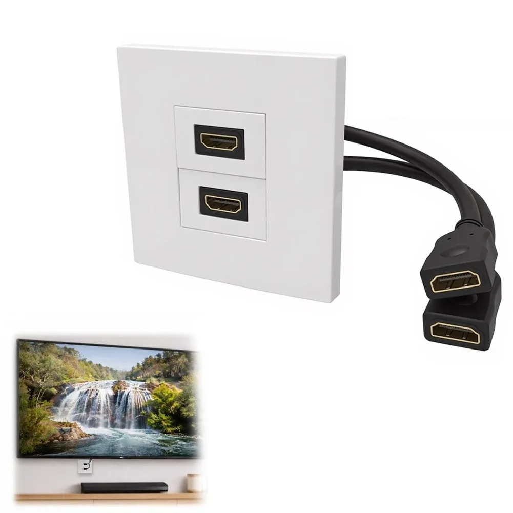 Placa de Pared de Doble Puerto - Home Cinema Gaming reseña y precio