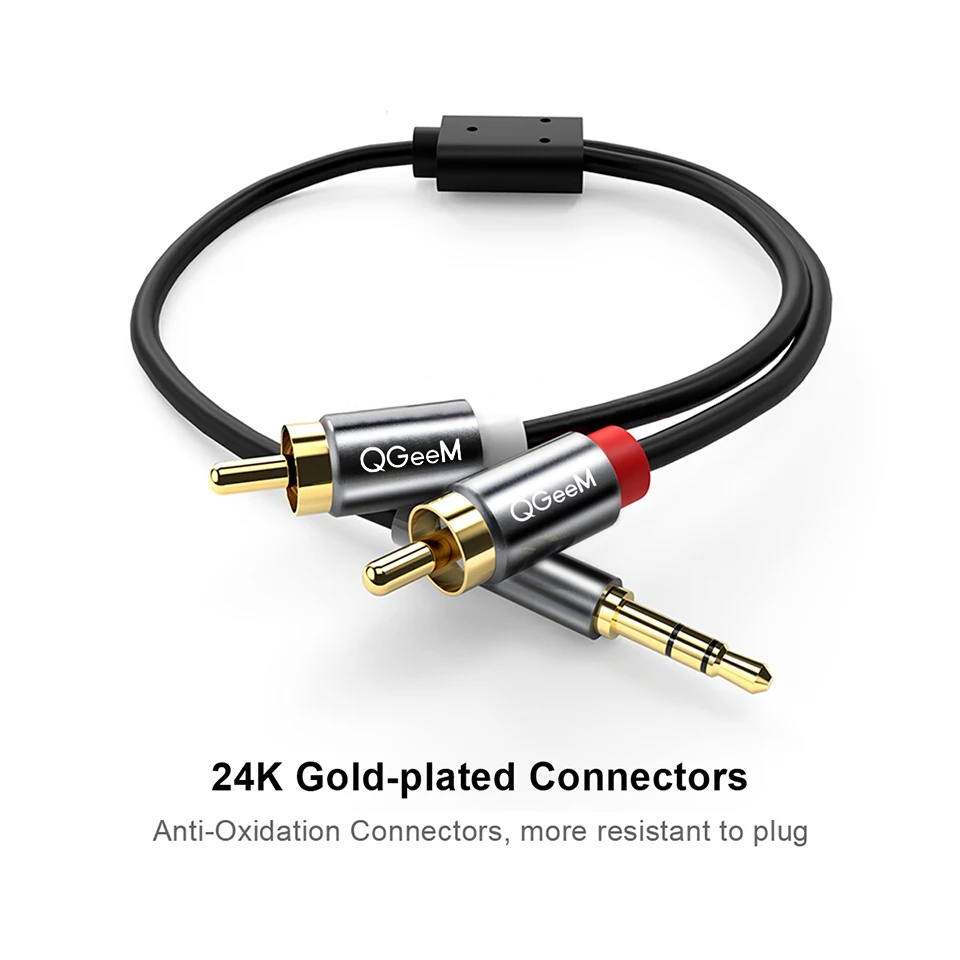 Cable RCA QGeeM 2RCA a 3.5mm,  - Klipsch Home Cinema reseña y precio