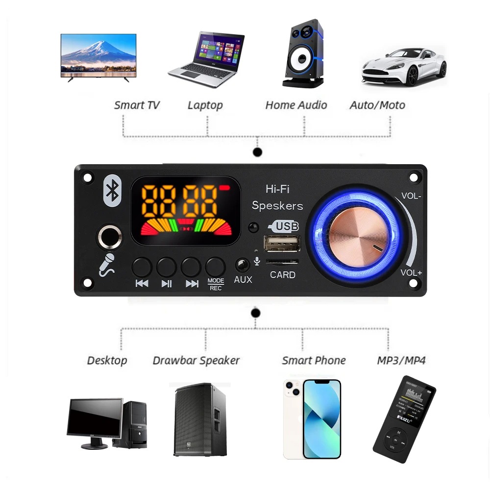 Placa decodificadora de MP3 Bl - Home Cinema Bluetooth 5.1 reseña y precio