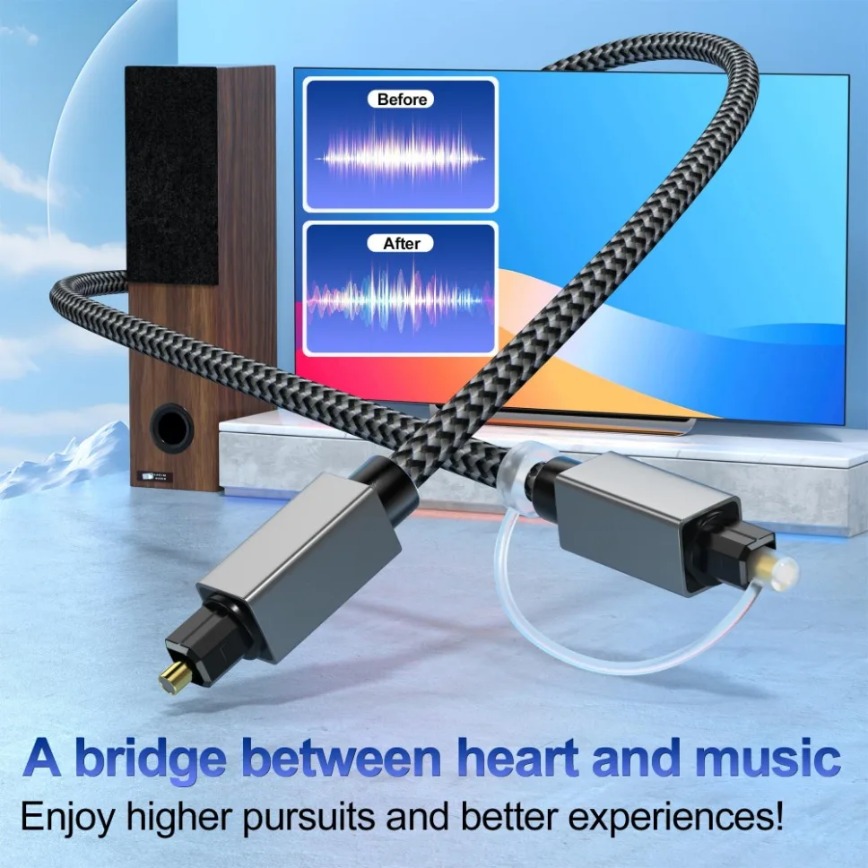 Cable de Audio Óptico Digital  - Home Cinema Blu Ray reseña y precio