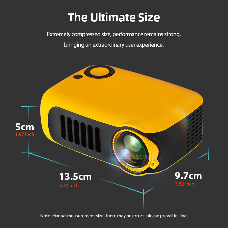 Mini proyector A2000 portátil  - Home Cinema Hdmi reseña y precio