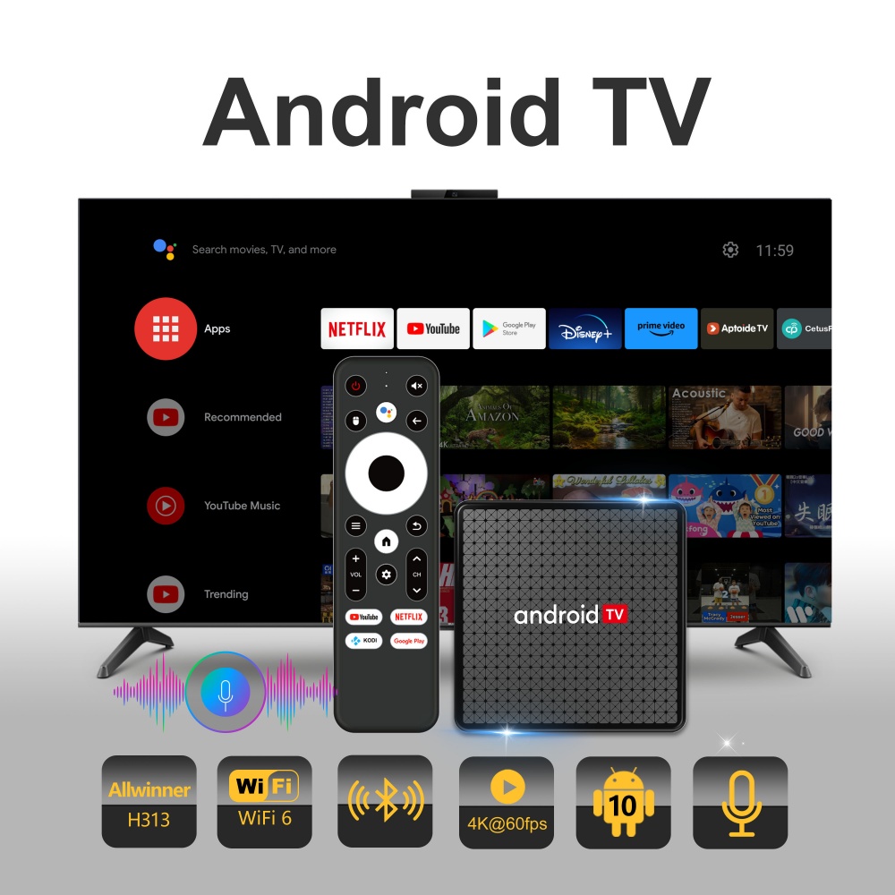 Wudung X5 TV Box AndroidTV All - Home Cinema Hdmi reseña y precio