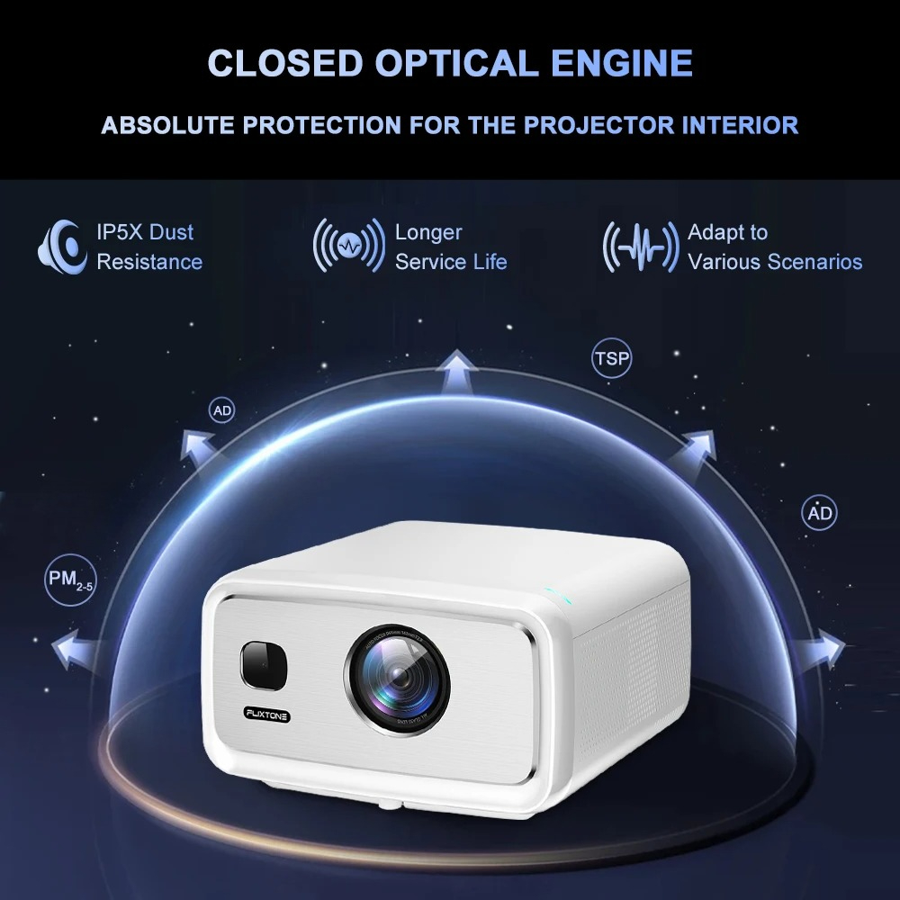 Proyector FlixTone D10S 4000 A - Home Cinema Movies reseña y precio