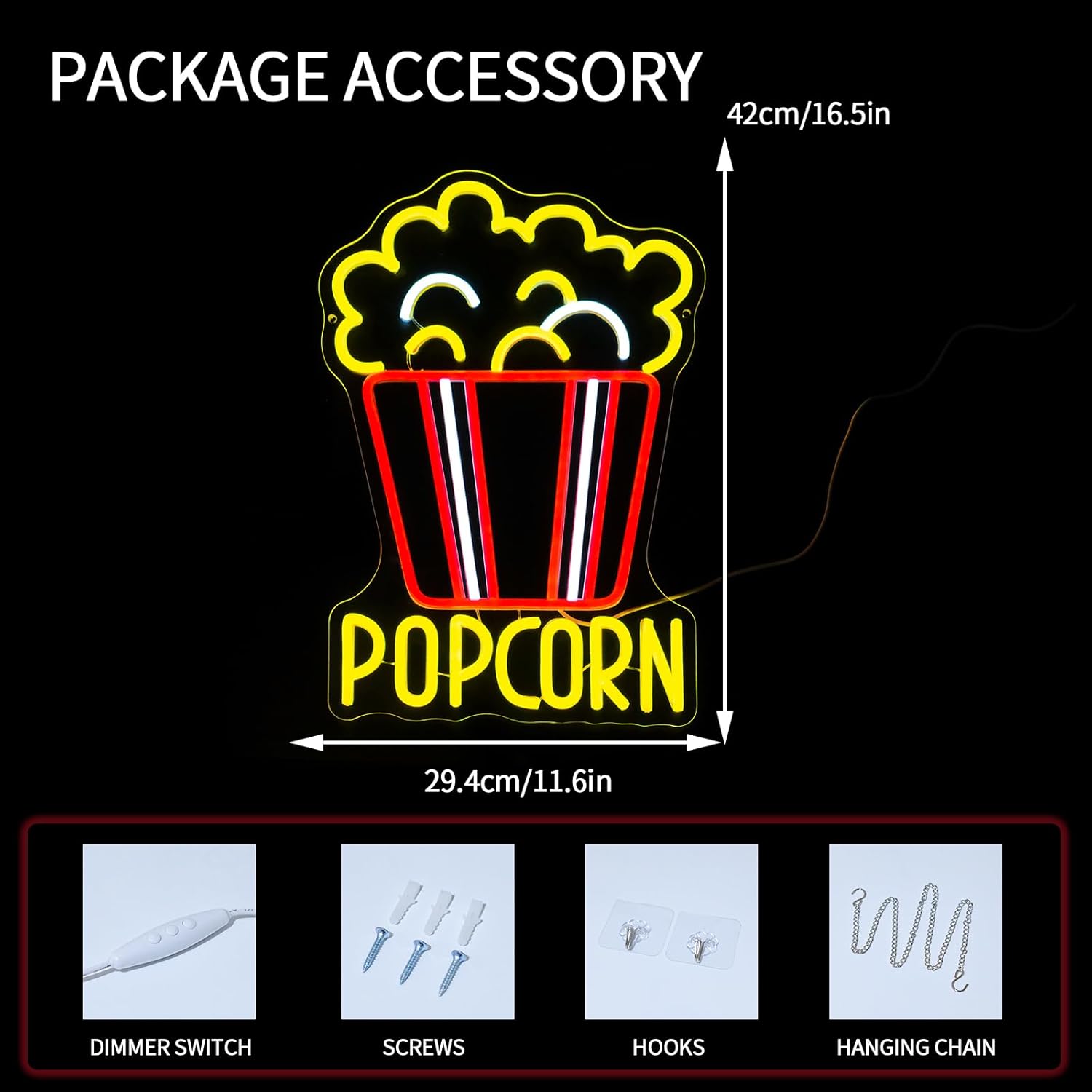 Letrero de Neón LED Regulable  - Home Cinema Food reseña y precio