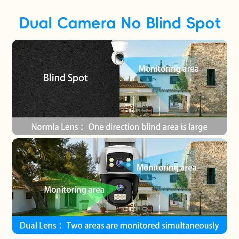 Cámara IP WIFI 4K de 8MP, PTZ  - Home Cinema Outdoor reseña y precio