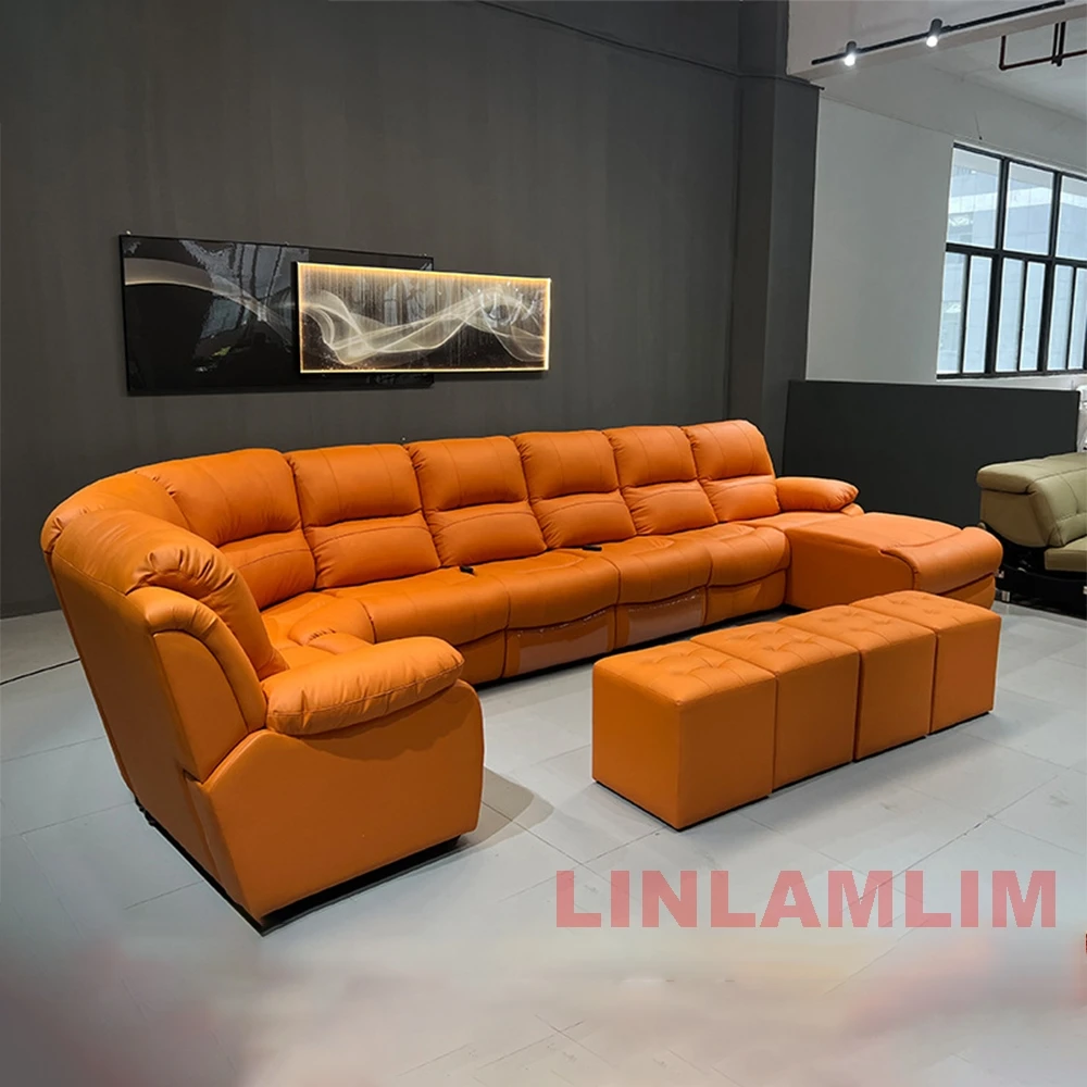 Sofá reclinable seccional de g - Home Cinema Theater reseña y precio