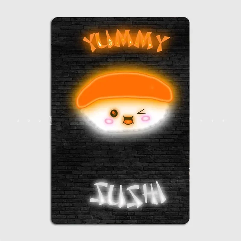 YUMMY SUSHI-letrero de neón de - Home Cinema Food reseña y precio