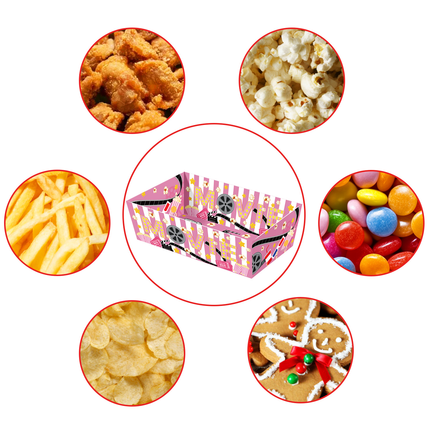 Bandejas de Papel Desechables  - Home Cinema Food reseña y precio