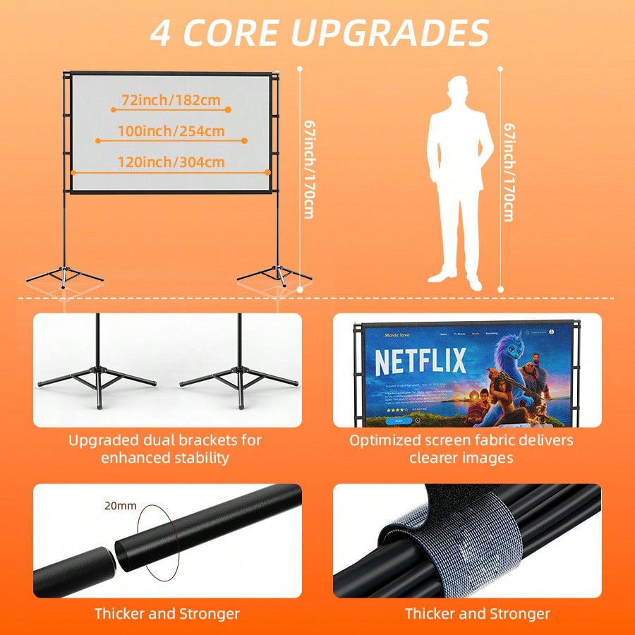 Pantalla de proyección XBJ de  - Home Cinema Outdoor reseña y precio