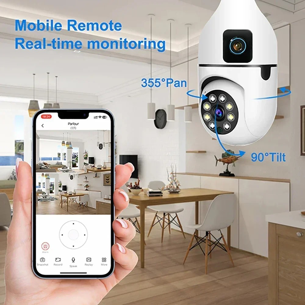 Cámara IP WiFi E27 con forma d - Home Cinema Outdoor reseña y precio