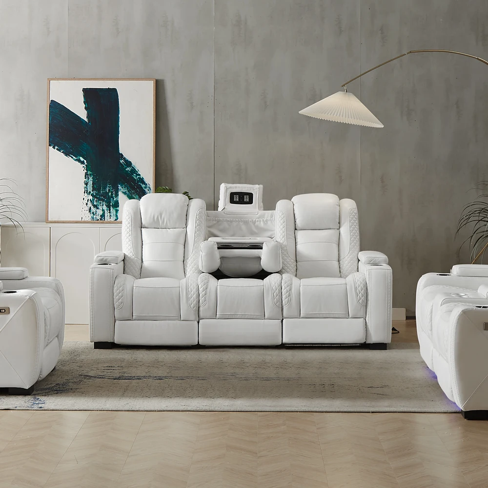 Sofá Reclinable Eléctrico de L - Home Cinema Theater reseña y precio
