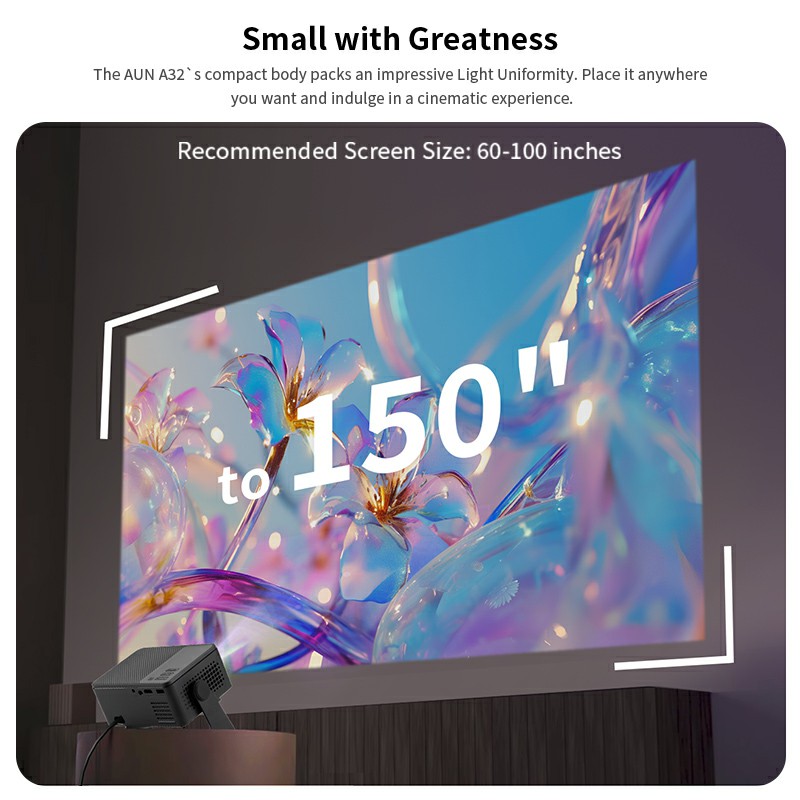 AUN A32 Pro Android 13 proyect - Home Cinema Hdmi reseña y precio