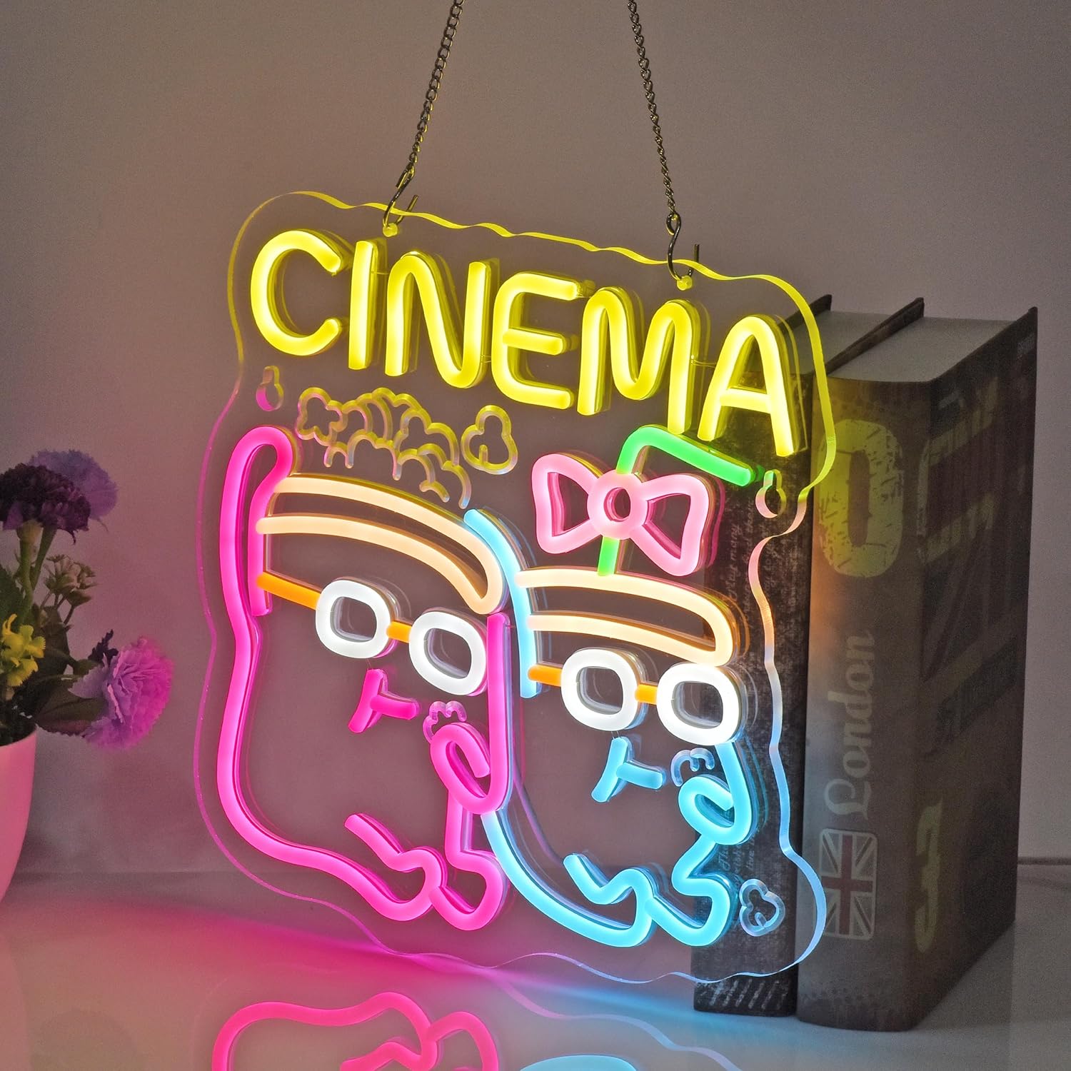Letrero de Neón LED para Cine, - Home Cinema Movies reseña y precio