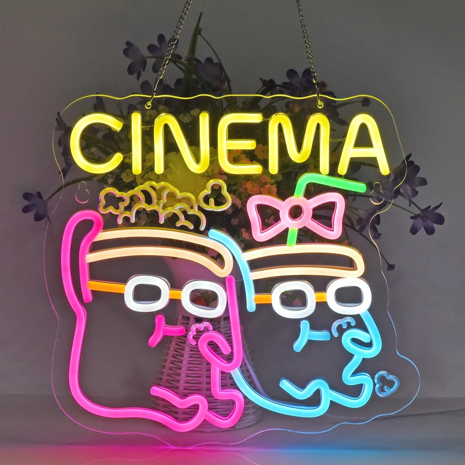 Letrero de Neón LED para Cine, - Home Cinema Movies reseña y precio