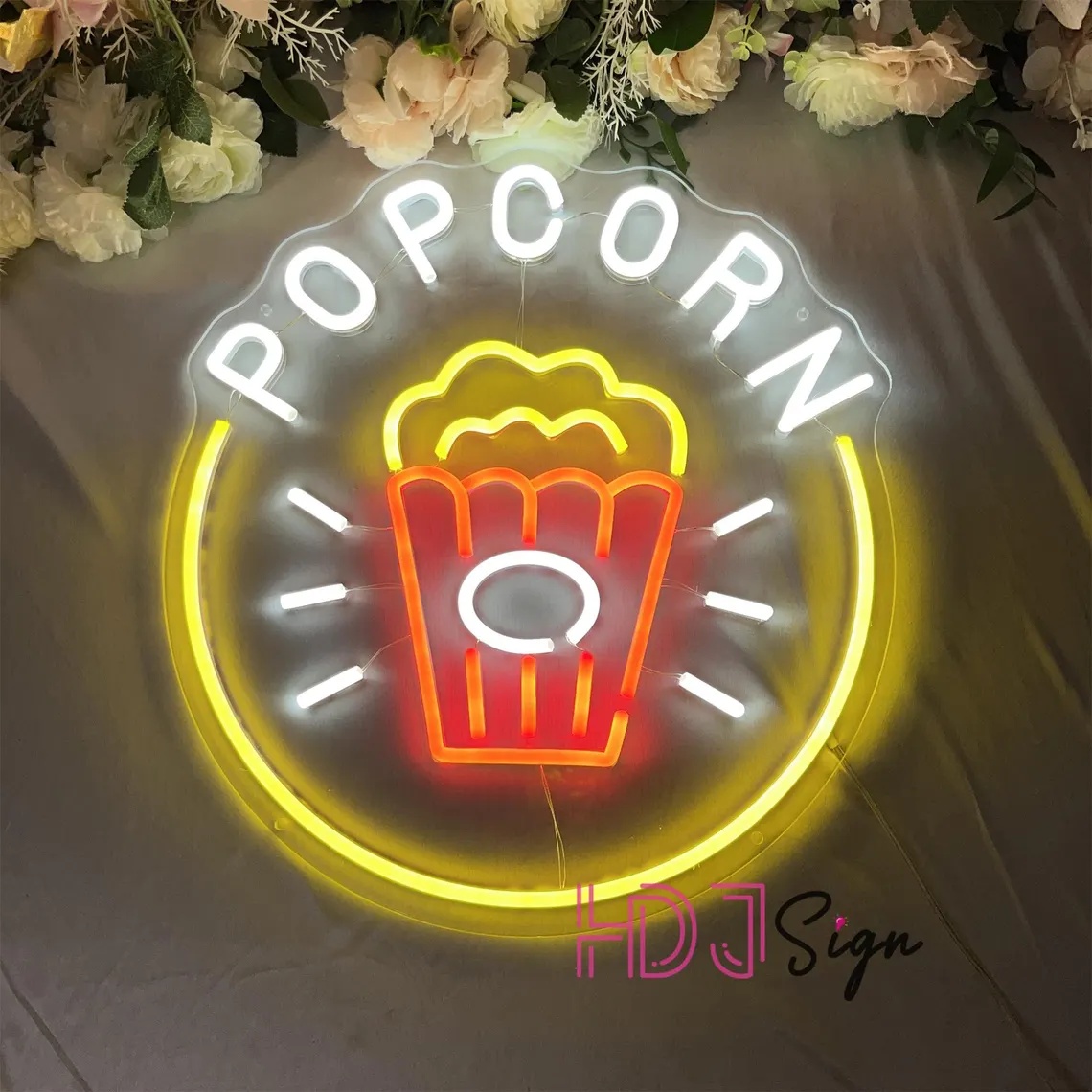 Letrero de neón LED de palomit - Home Cinema Food reseña y precio