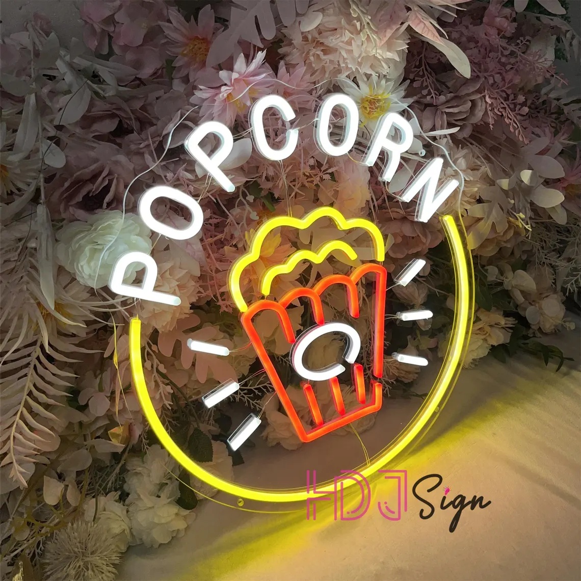 Letrero de neón LED de palomit - Home Cinema Food reseña y precio