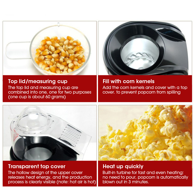Máquina de Palomitas de Maíz E - Popcorn Machine Home reseña y precio