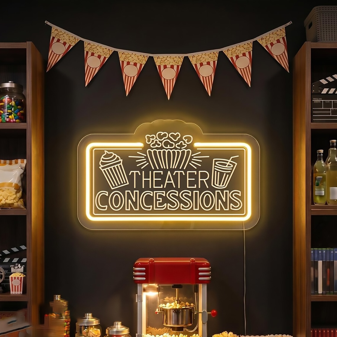 Letrero de Neón para Concesion - Home Cinema Food reseña y precio