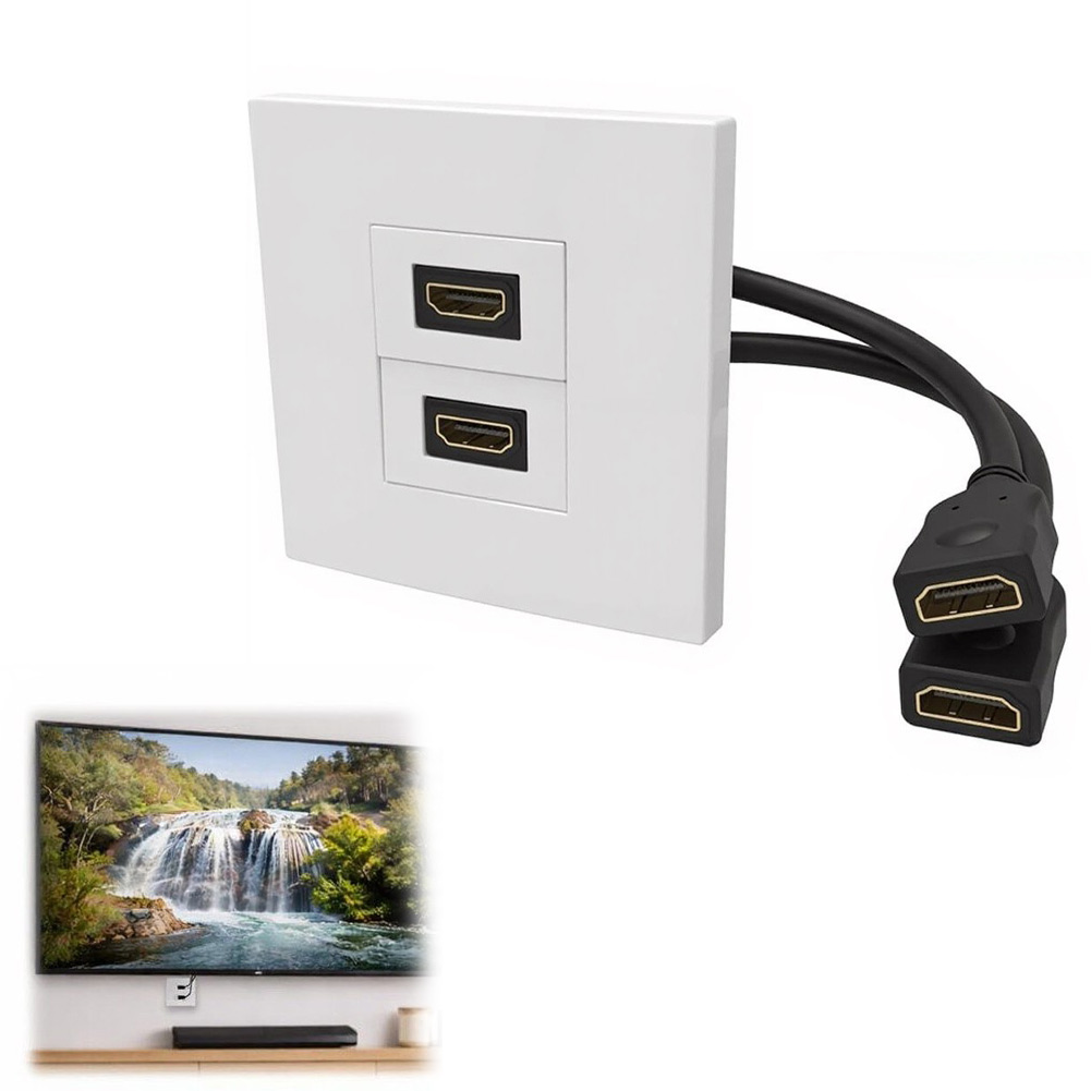 Placa de pared de doble puerto - Home Cinema Gaming reseña y precio
