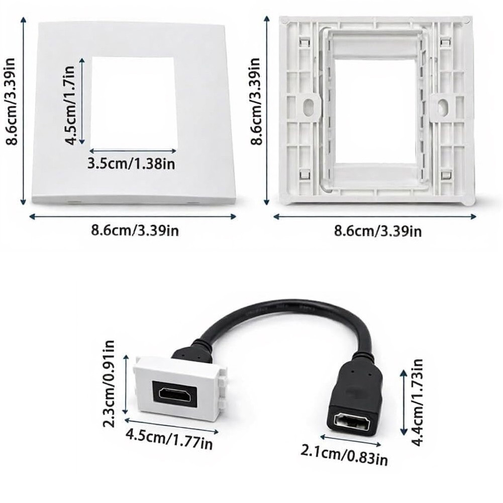 Placa de pared de doble puerto - Home Cinema Gaming reseña y precio