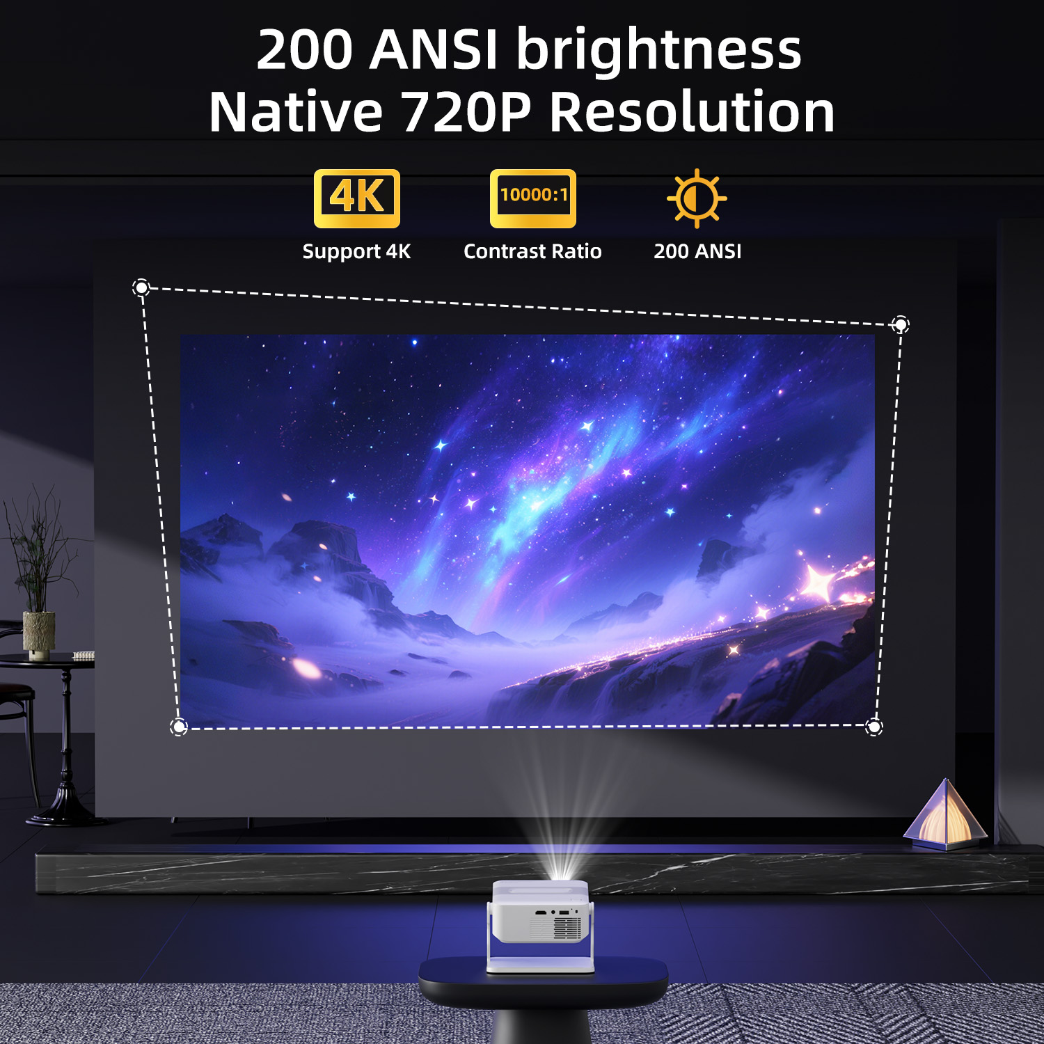 Proyector Xnano HA109 4K Andro - Home Cinema Hdmi reseña y precio