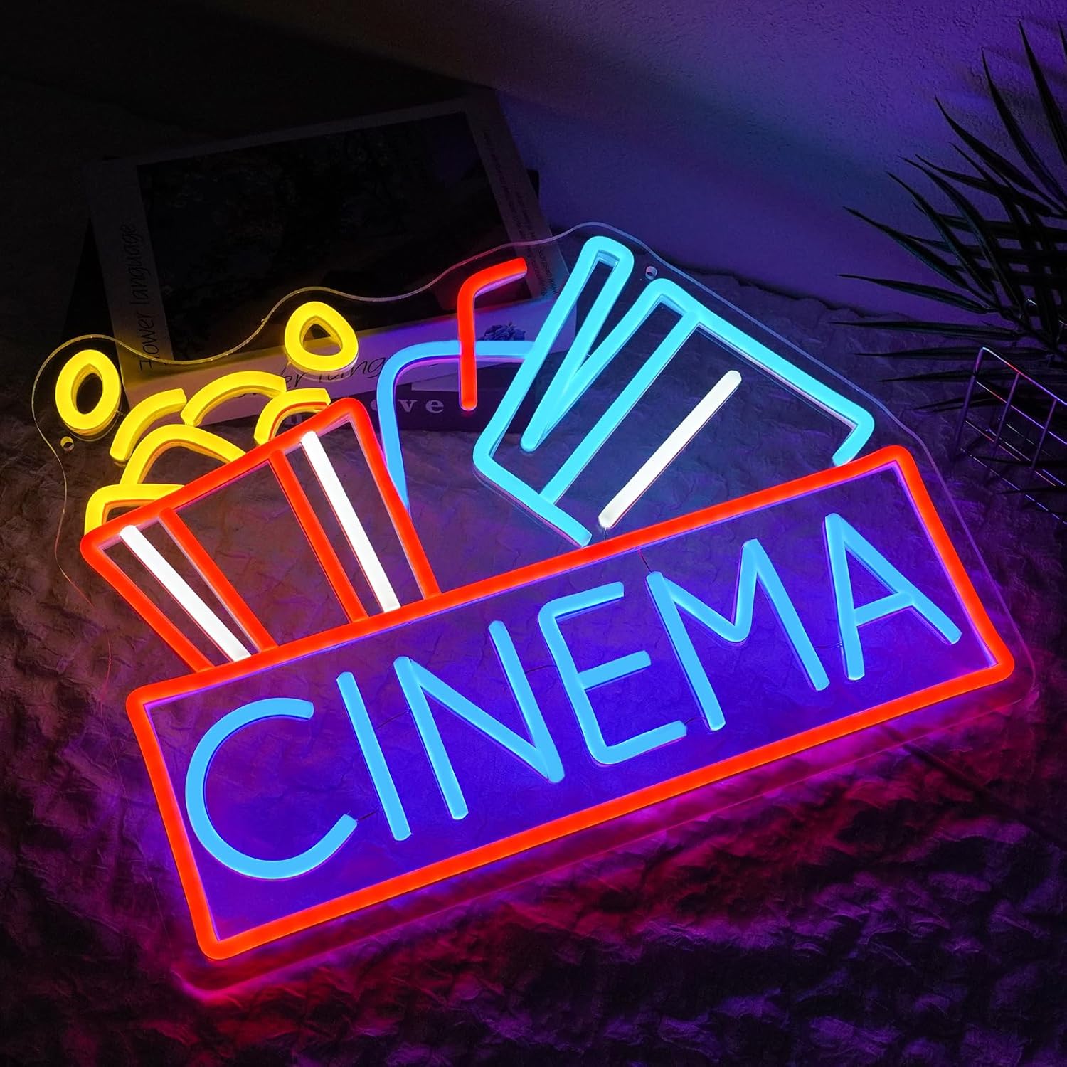 Letrero de Neón LED Regulable  - Home Cinema Food reseña y precio